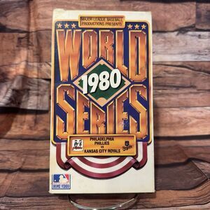 1980 World Series VHS Tape MLB Phillies vs Royals Vintage Baseball Championship